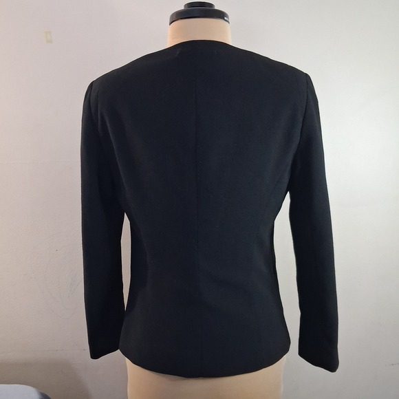 Wilfred Free Aritzia Womens Open Front Sleek Minimalist Round Neck Blazer Size 4 - Picture 3 of 9